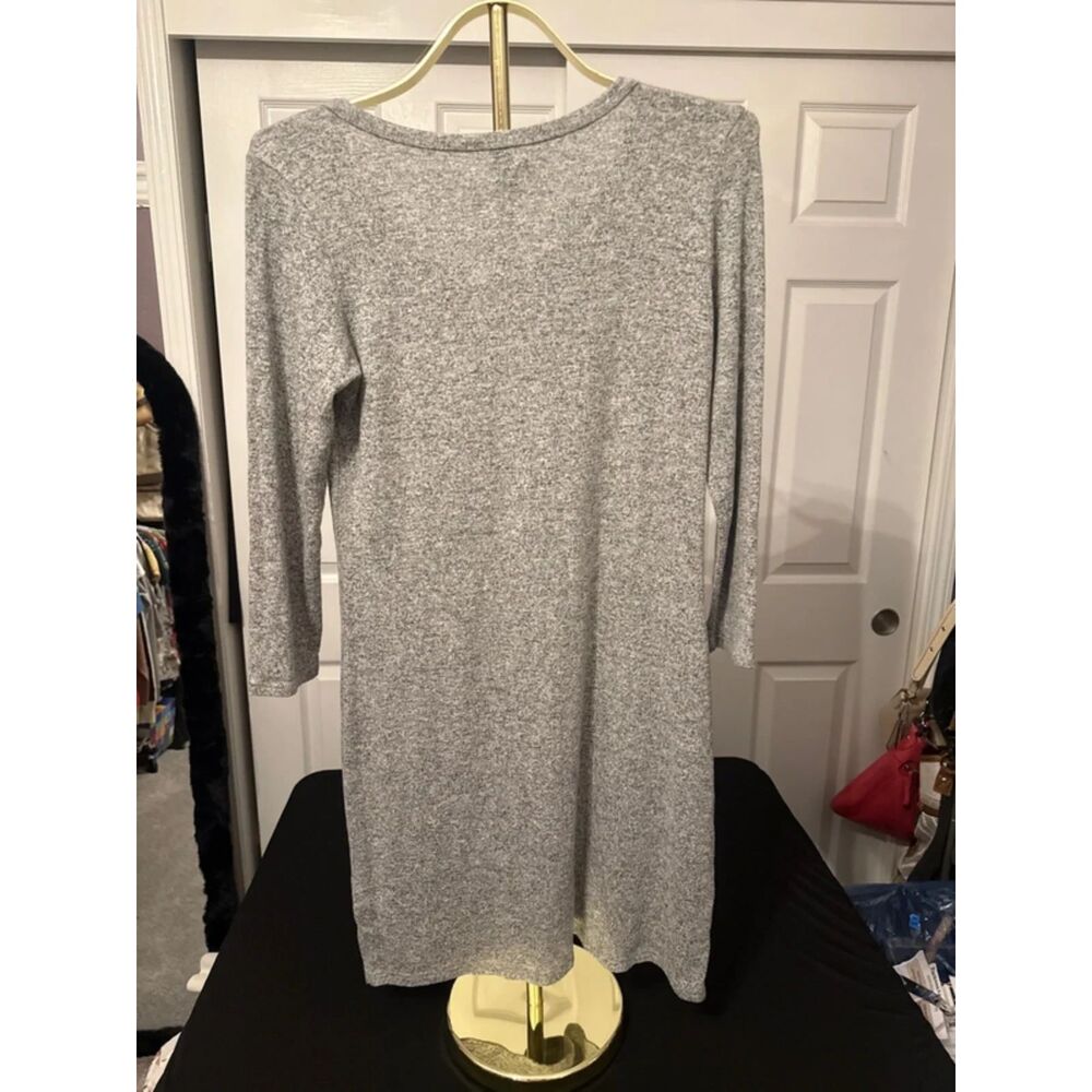 Long sleeve dress in heather grey from Aerie